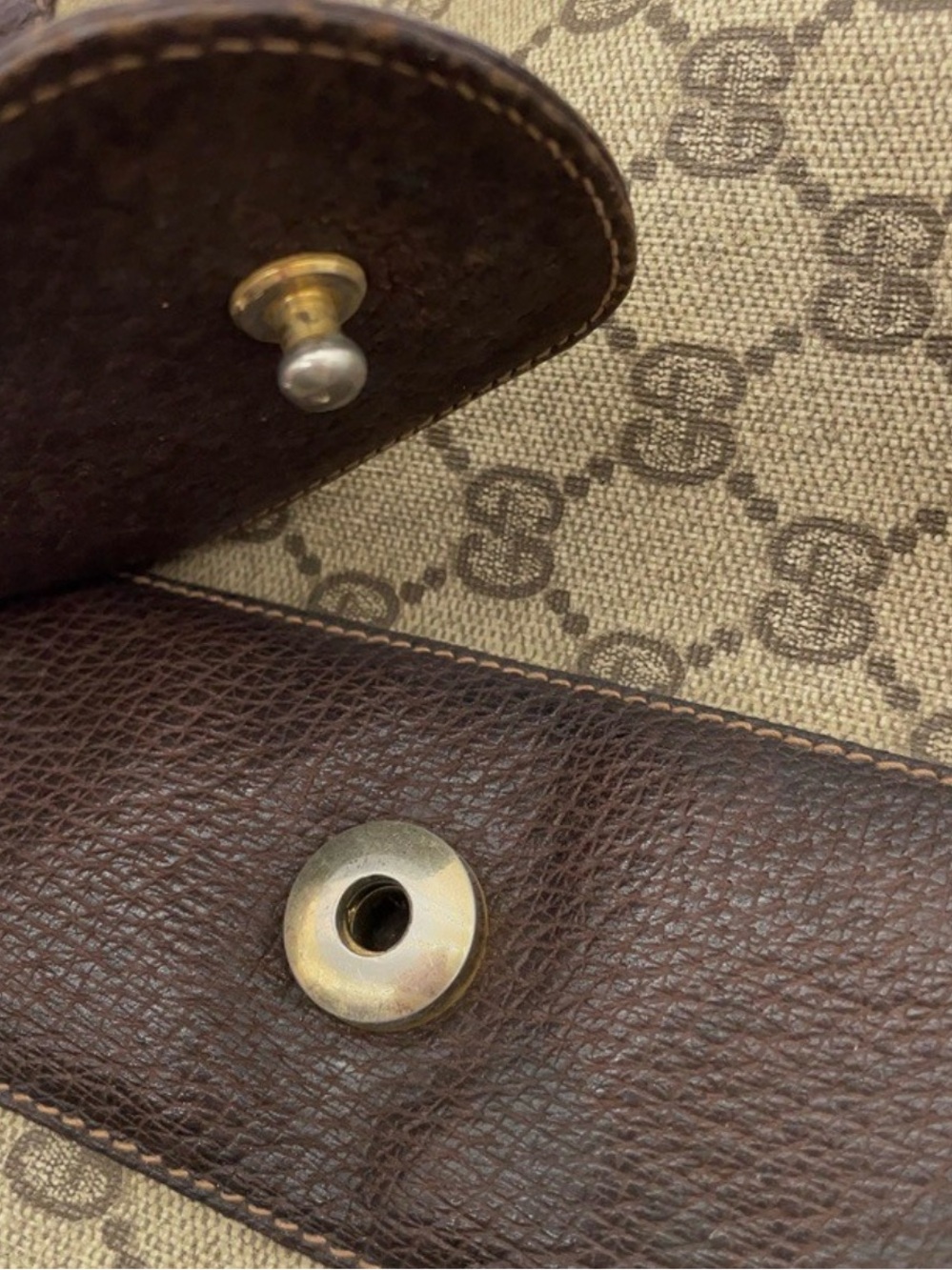 Auth Gucci GG Supreme Sherry Line Riding Boots Brown Shoulder Bag ๐ - Picture 11 of 15